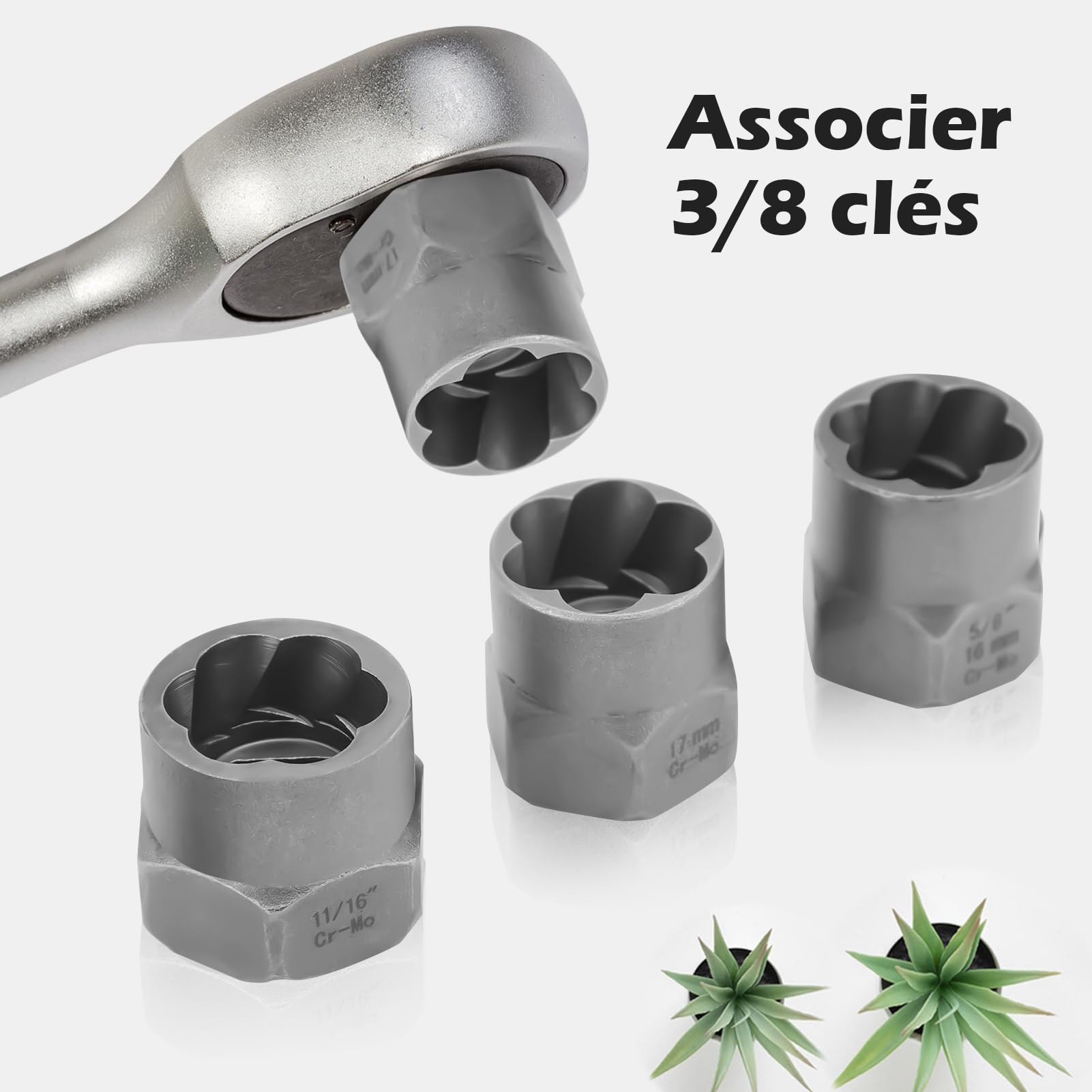 14 Pièces Extracteur Ecrou Antivol, Ecrou Antivol Universelle, Extracteur Boulon Antivol, Extracteur De Vis Cassée , Ensemble D'outils De Retrait