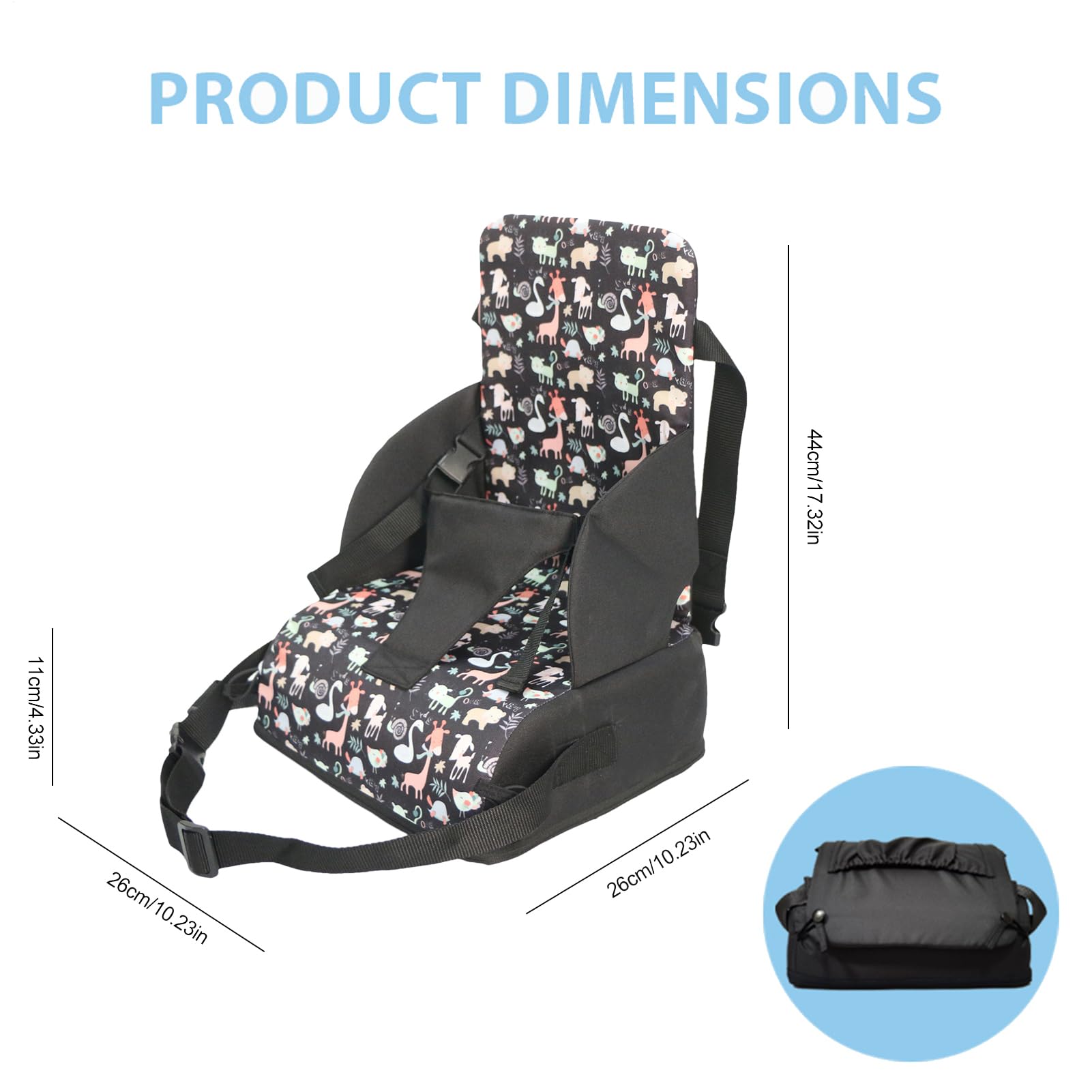 Coussin rehausseur de chaise pour enfant – 17 x 28 x 28 cm pour salle à