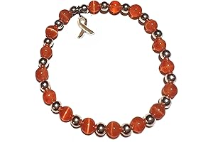 Leukemia Awareness Beaded Stretch Bracelet: Show Your Support or Wear in Remembrance