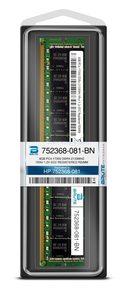 りり HPE 752368-081 8GB PC4-17000 DDR4-2133MHz 1Rx4 ECC Memory