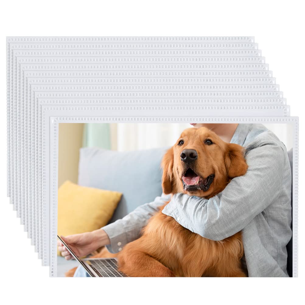 12 PCS Magnetic Photo Frame Fridge 5x7 Clear Magnetic Refrigerator Photo Sleeve Picture Frames Frame Picture Collage Frames for Fridge