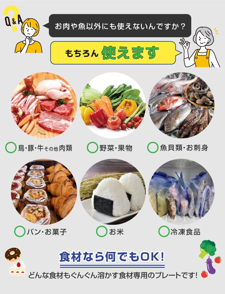解凍プレート 急速解凍 Sサイズ W23×H16.5cm 正規品 自然解凍 急速 解凍 食品解凍 冷凍食品 家庭用 肉 刺身 鮮度維持 解凍板 解凍まな板 粗熱 食品検査済み アルミ 軽量 (S) [並行輸入品]