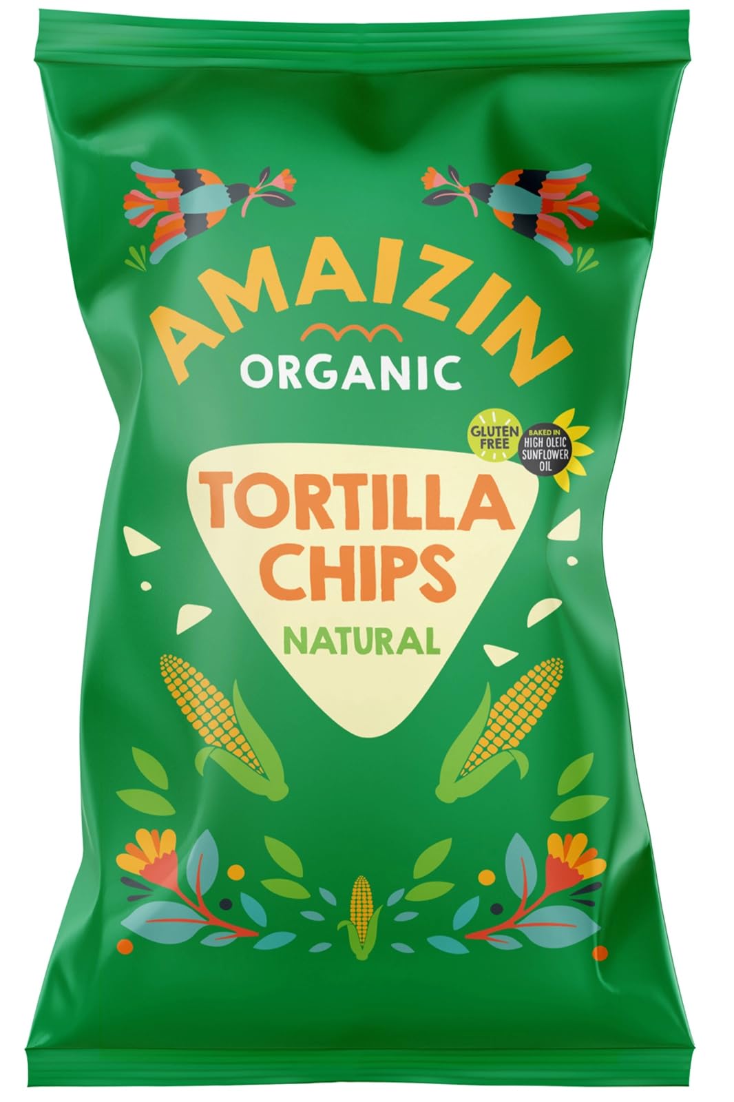CHIPS DE MAÏS SALÉ, SANS GLUTEN BIO 150 g - AMAIZIN