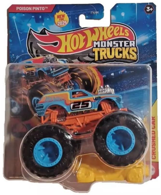 Amazon.com: Hot Wheels Monster Trucks Poison Pinto 3/12 Freestyle