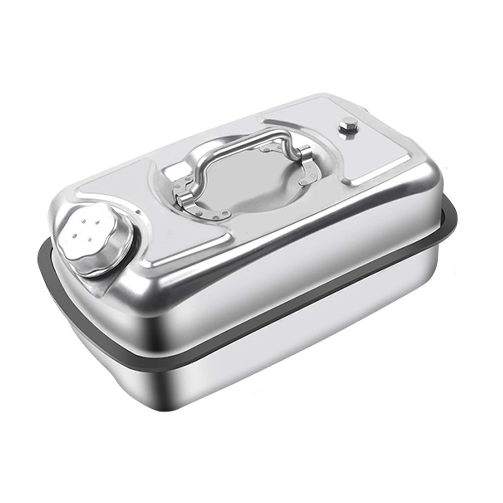 jerry can， Motorcycle Diesel Barrel 304 Stainless Steel Spare Fuel Tank Horizontal Petrol Can with(5L)