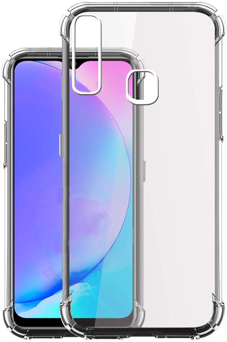 YOFO Rubber Shockproof Soft Transparent Back Cover for Vivo Y17 / Vivo Y15 / Vivo Y12 - All Sides Protection Case (B07YGKXXRQ) Amazon Price History, Amazon Price Tracker