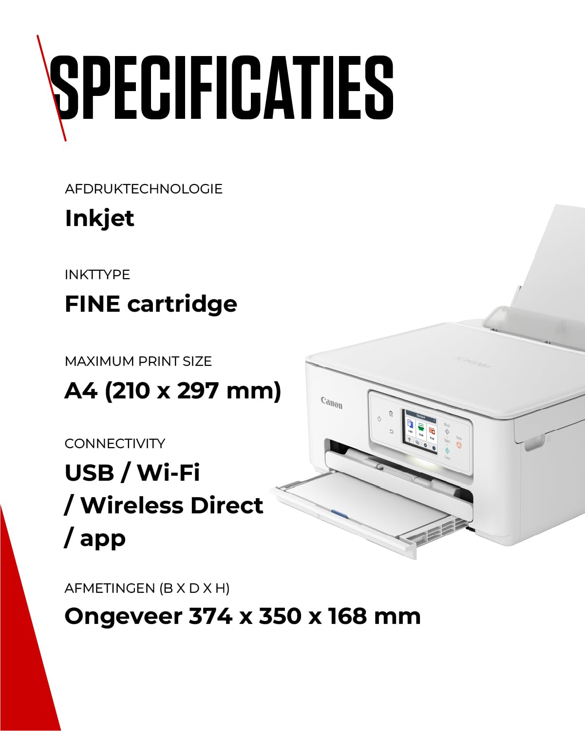 Canon Serie PIXMA TS7650i - Stampante Wifi per la Casa | Connessione Wireless per Stampare Facilmente da Smartphone | Stampante Multifunzione con PIXMA Print Plan