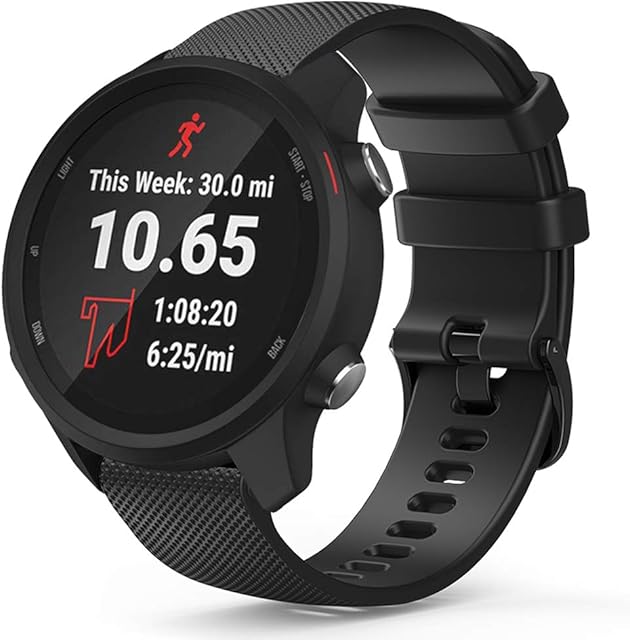 TUSITA Quick Release Band 20mm Replacement for Garmin Approach S40 S12 S42,Forerunner 245 645,Venu Sq,Vivoactive 3 Music,Vivomove 3 HR Luxe Style, D2 Air,Polar Ignite - Smartwatch Silicone Bracelet
