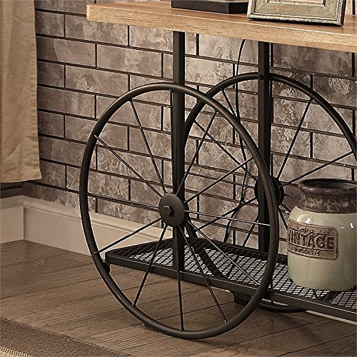 Homes: Inside + Out Penelope Sofa Table, Normal, Sand Black #TOP5