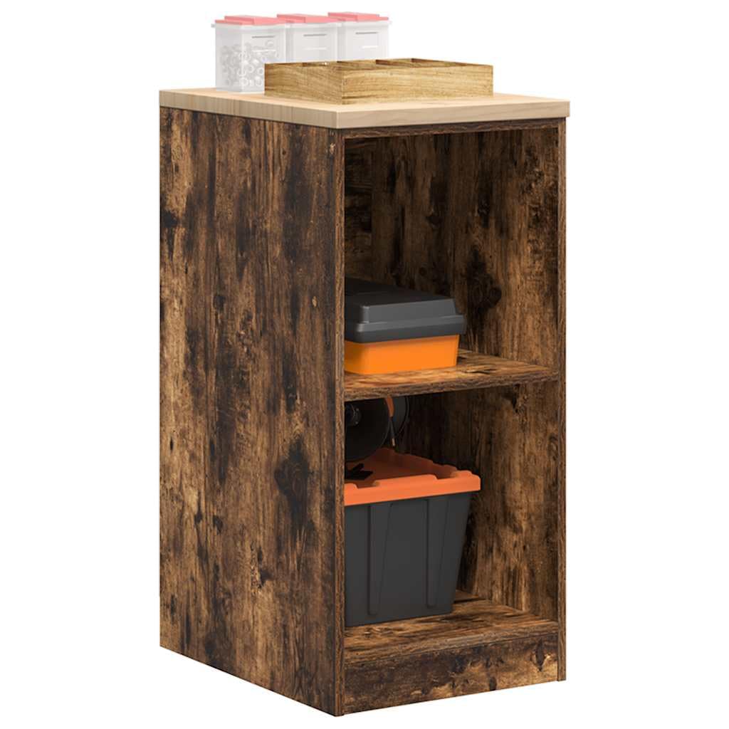 Armoire de Rangement de Garage chêne fumé 40x51x85 cm Bois pin,Entreprise & Industrie,Stockage Industriel,Armoires industrielles,18.4 kg-860539