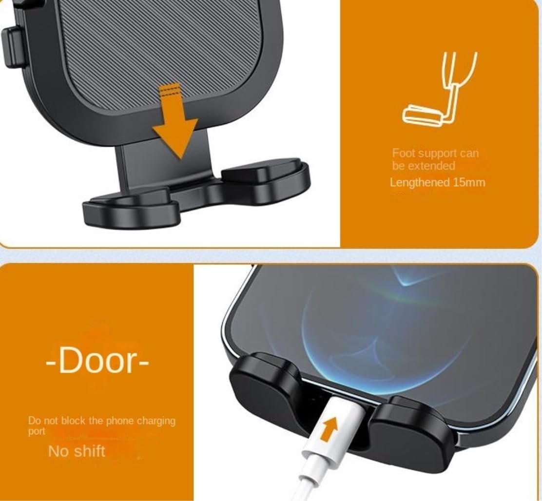 Soporte Móvil Soporte De Teléfono Apto para Conductores Camiones Automóviles Mejorados Universales Tablero Manos Libres Breeze Vent Móvil para Coche(A)
