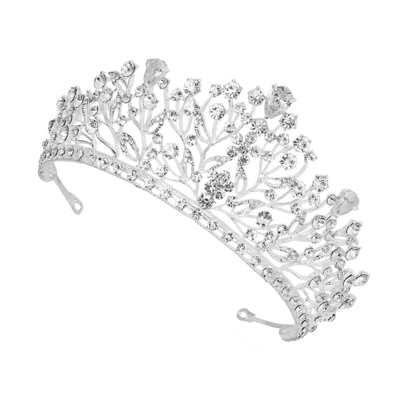 FOMIYES 1pc Headband Crystal Wedding Tiara Wedding Tiaras Crystal Tiara Delicate Princess Tiara Crystal Bridal Wedding Decor Bride Wedding Jewelry Women's Wedding Dress Haoshi Rhinestones
