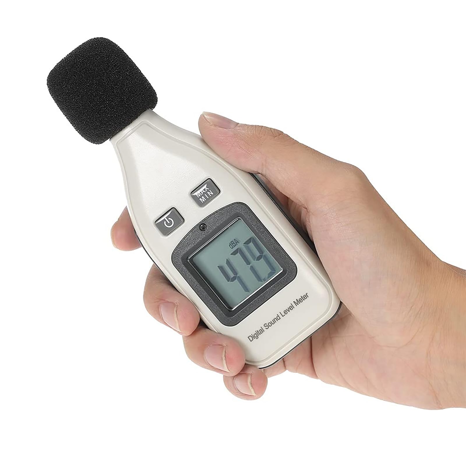 Cyfrowy Miernik Poziomu Dźwięku, Ręczne Narzędzie Pomiarowe Z Wyświetlaczem LCD, Zakres Pomiarowy Od 30 DB Do 130 DB, Funkcja Automatycznego Wyłączania Do Stosowania W Szkołach Warsztatowych