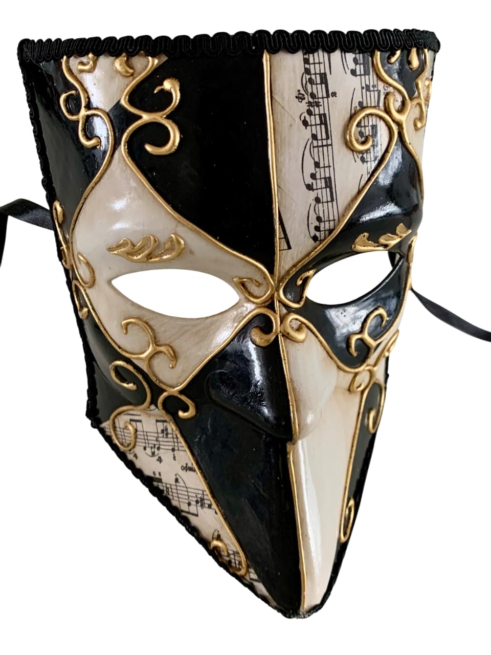 Maschera da ballo veneziana fatta a mano per feste di carnevale