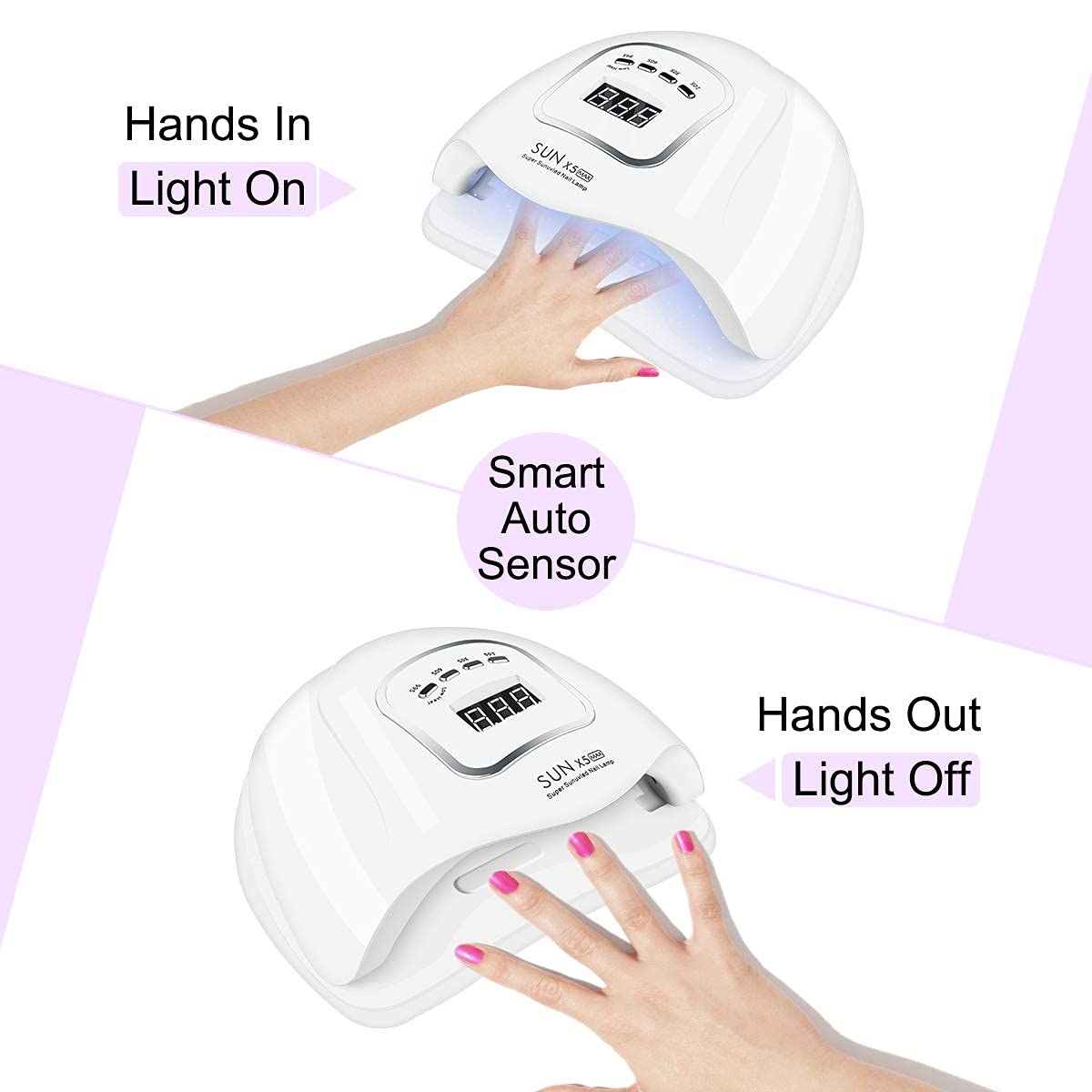 MAYCREATE Nail Dryer Light (White) 1
