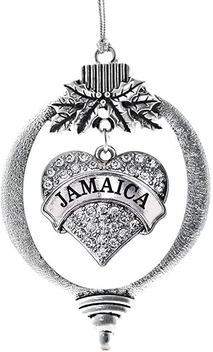 Miniatura 155 de Inspired Silver Adornos festivos de dije de corazón pave de plata con circonitas cúbicas