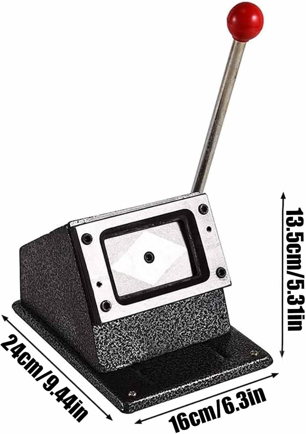 Taglierina Manuale per Biglietti da Visita in PVC, Taglierina per Biglietti da Visita in PVC Interamente in Metallo, Macchina per Angoli Arrotondati per Carte di Credito da Tavolo con Lama