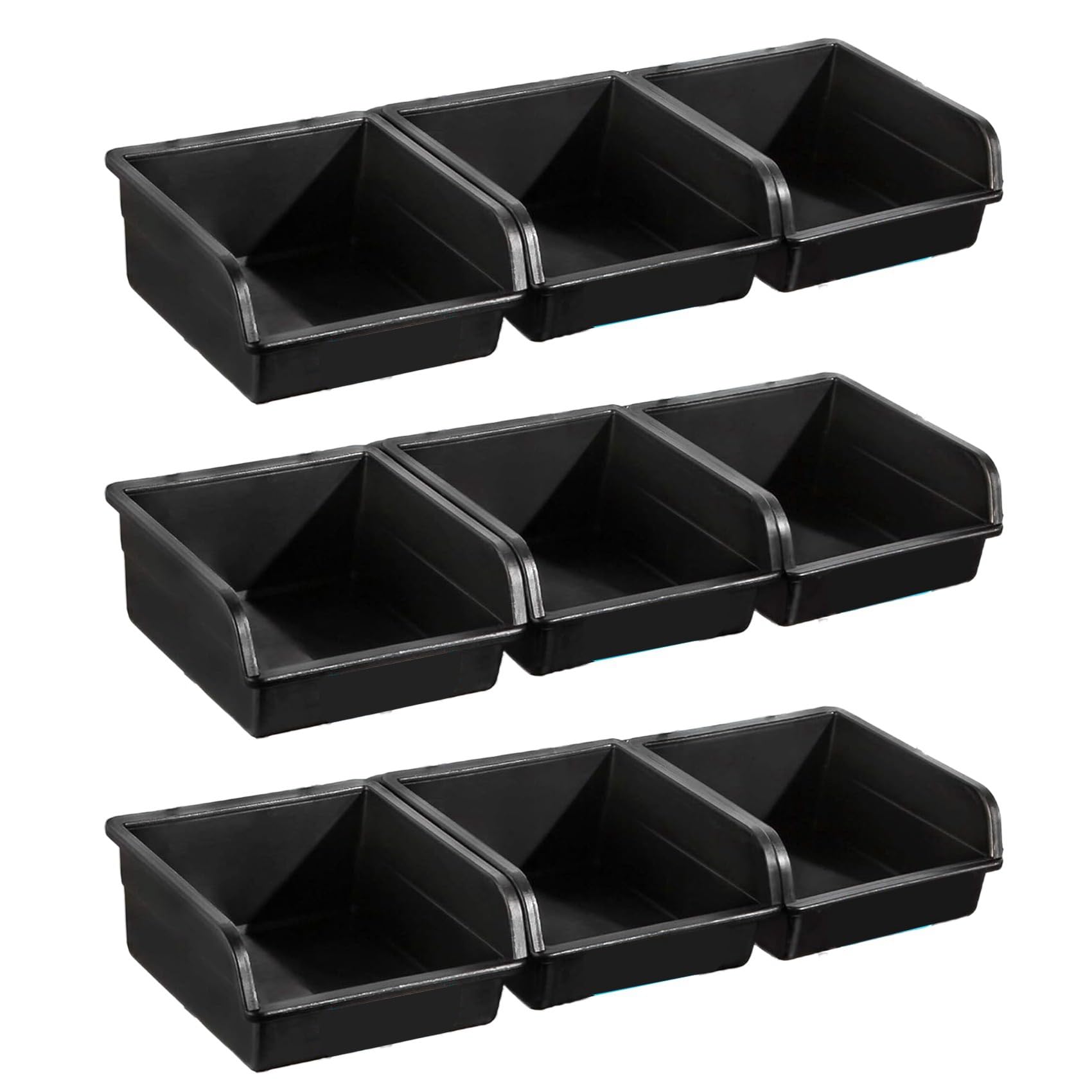 Littimoon Perforated Board Accessories, Thickened Parts Storage Box Square Hole Hook, Storage Plastic Box 1Set