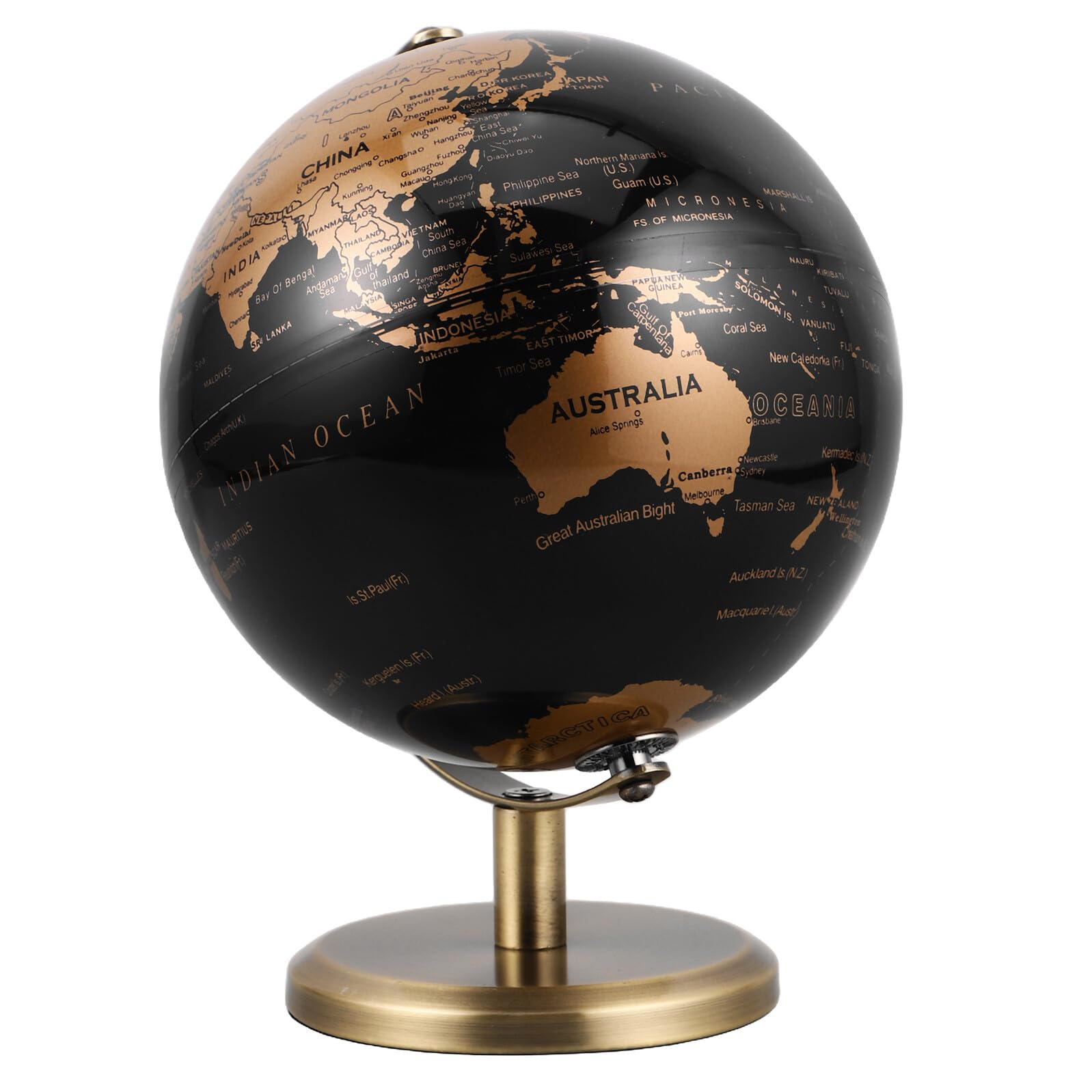 ifundom Mappamondo Decorativo Rotante in Metallo Colore Oro Stile Europeo Elegante per Arredamento Casa e Ufficio Design Vintage Raffinato