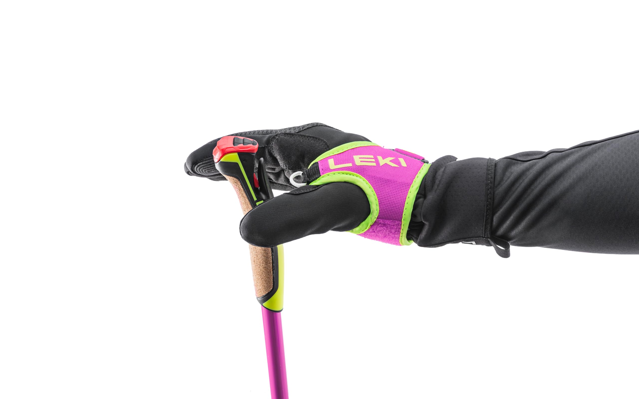 LEKI Prc 750 Pink-Schwarz - Robuster Leichter Carbon Langlauf Skistock, Größe 160 cm - Farbe Neon Pink - Neon Yellow - B