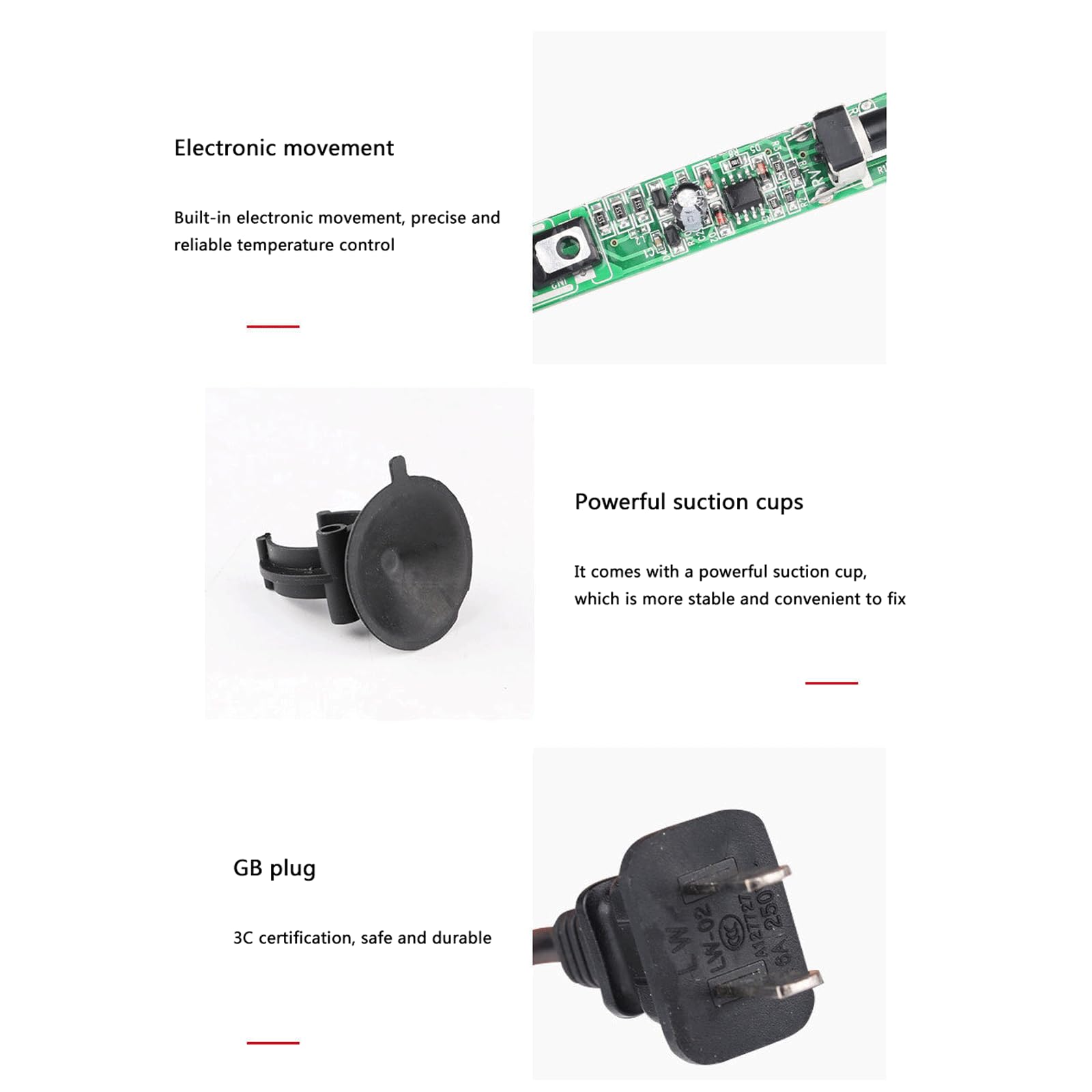 Tige chauffante pour Aquarium, température constante Automatique, antidéflagrante, pour réservoir de Tortue, Petit Chauffage pour Aquarium, 50 W (300 W)