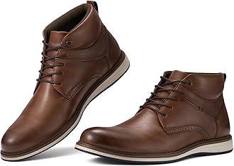 RolldaMen's Chukka Boots Casual Boots Lace Up Dress Boots Shoes for Men Ankle Boots