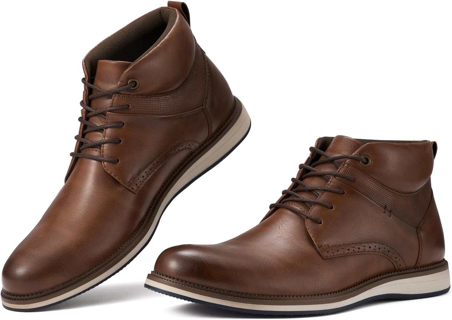 RolldaMen's Chukka Boots Casual Boots Lace Up Dress Boots Shoes for Men Ankle Boots