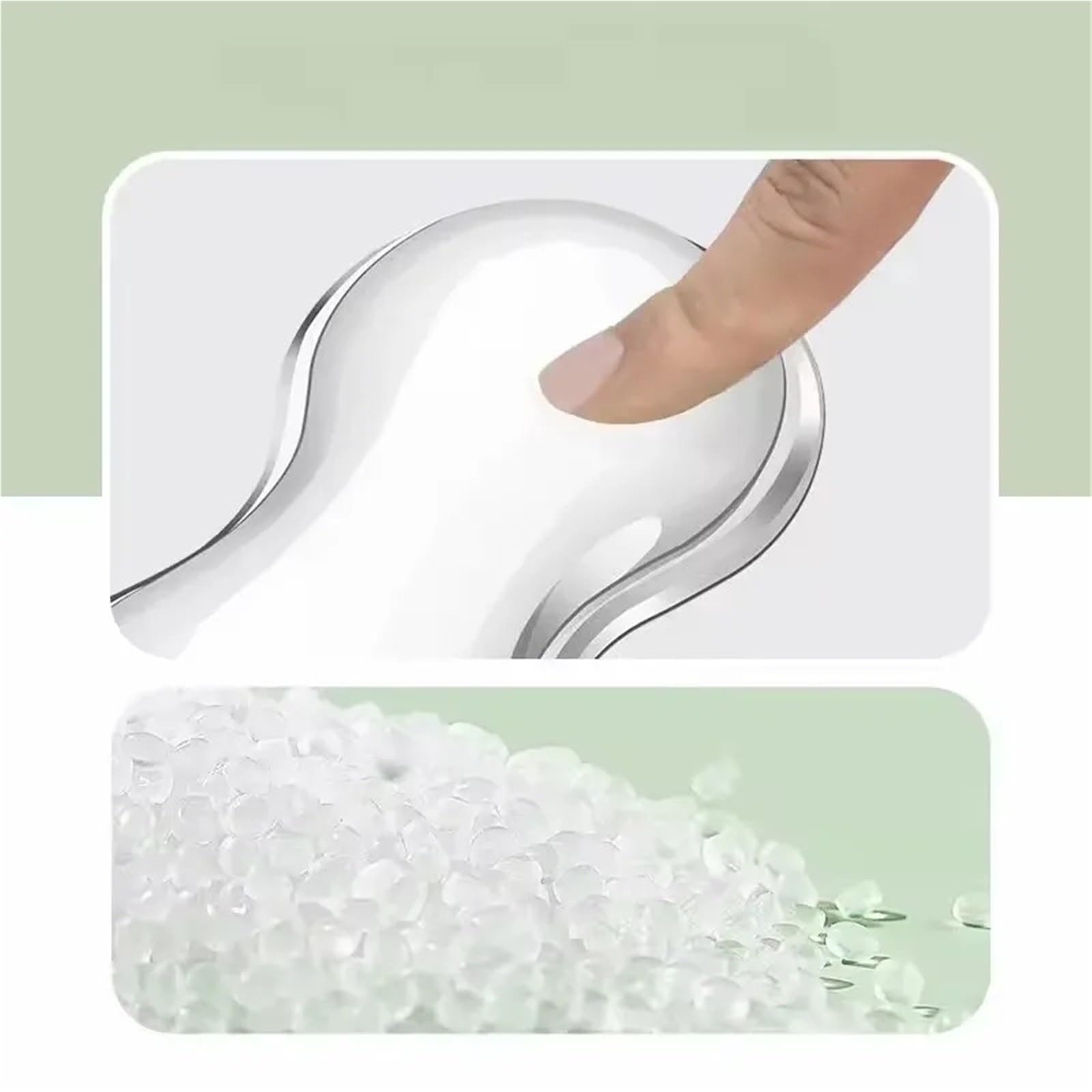 Supporto per polsi da tastiera, Poggiapolsi for mouse con tastiera in silicone Nero Bianco Dimensioni multiple(White-Set)