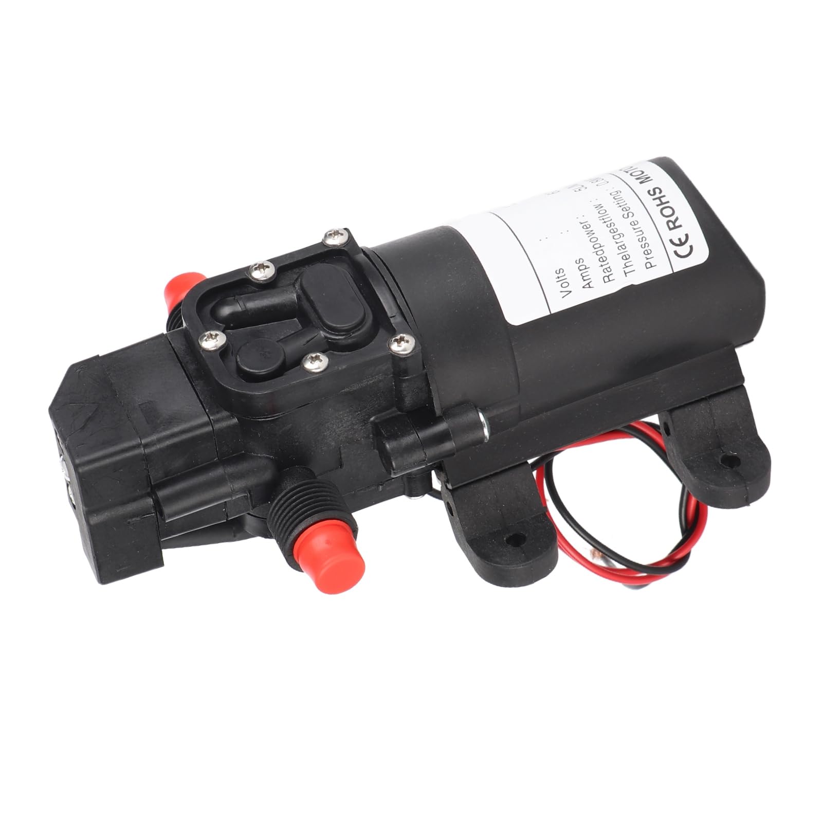 Pompe à Eau à Diaphragme DC 12V, 5L/min 60W Haute Pression Auto-Amorçante pour Caravane Bateau Camping