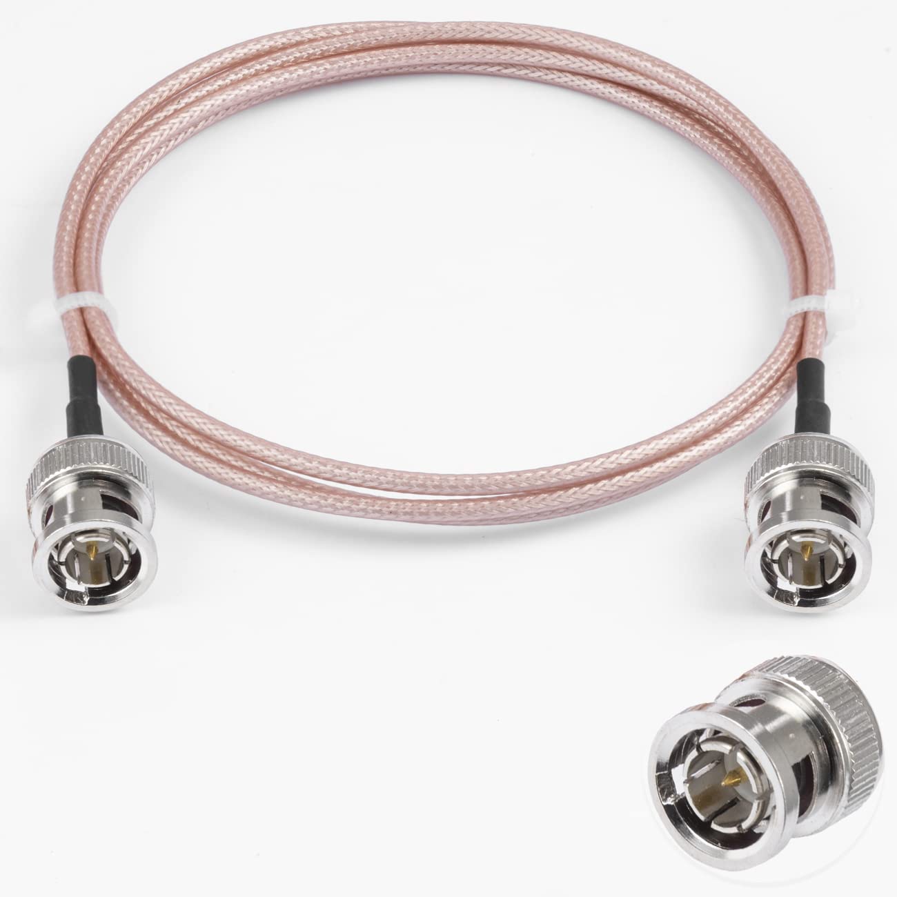 Vecys BNC Male to Male Cable 75ohm BNC HD-SDI RG179 RF Coaxial Pigtail Jumper Cable 10ft/3m for VCR Camera Marine CB Radio CCTV Monitor