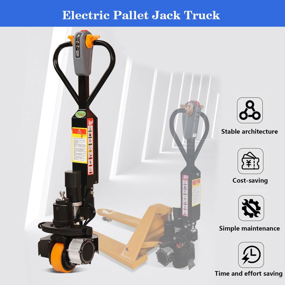 Elektro-Hubwagen, Elektro-Hubwagen Mit 4409 Lbs Tragkraft Leistungsstarker Antriebsmotor Für Innenlagerung, Lagerhallen Und Materialhandling,55cm