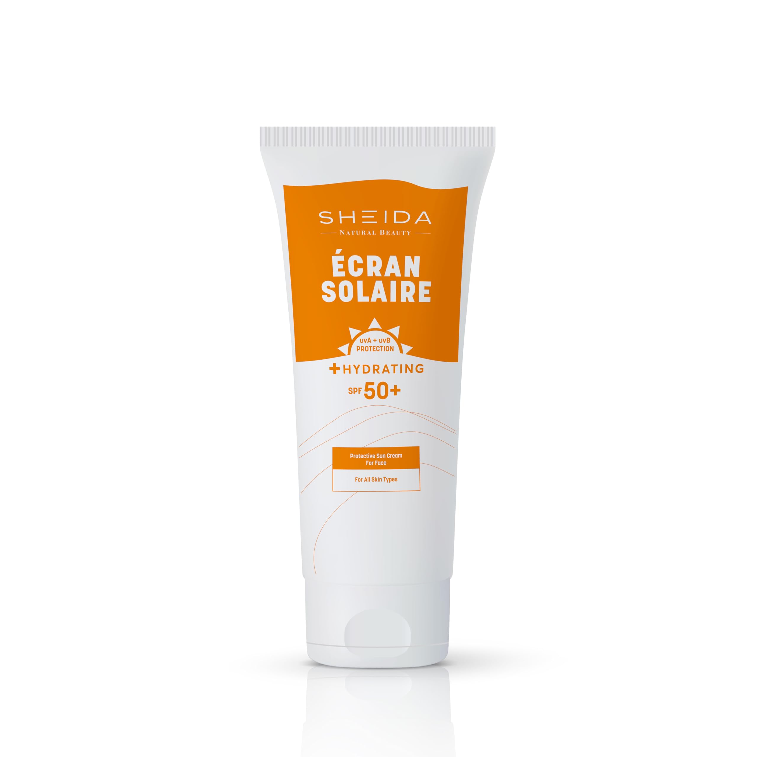 Sheida ECRAN SOLAIRE Face Sun Protection Cream - SPF 50+ - 75ml, 50 ml (Pack of 1)