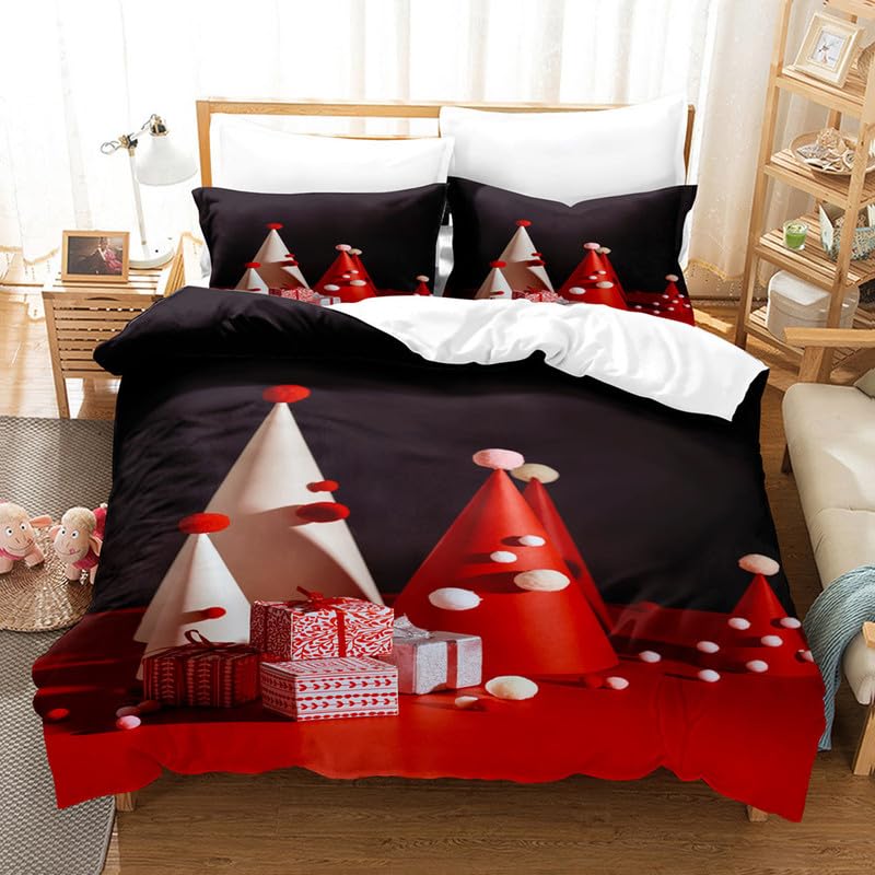 Funda nórdica de cama 90 suave que no se deforma ni pierde el color rojo