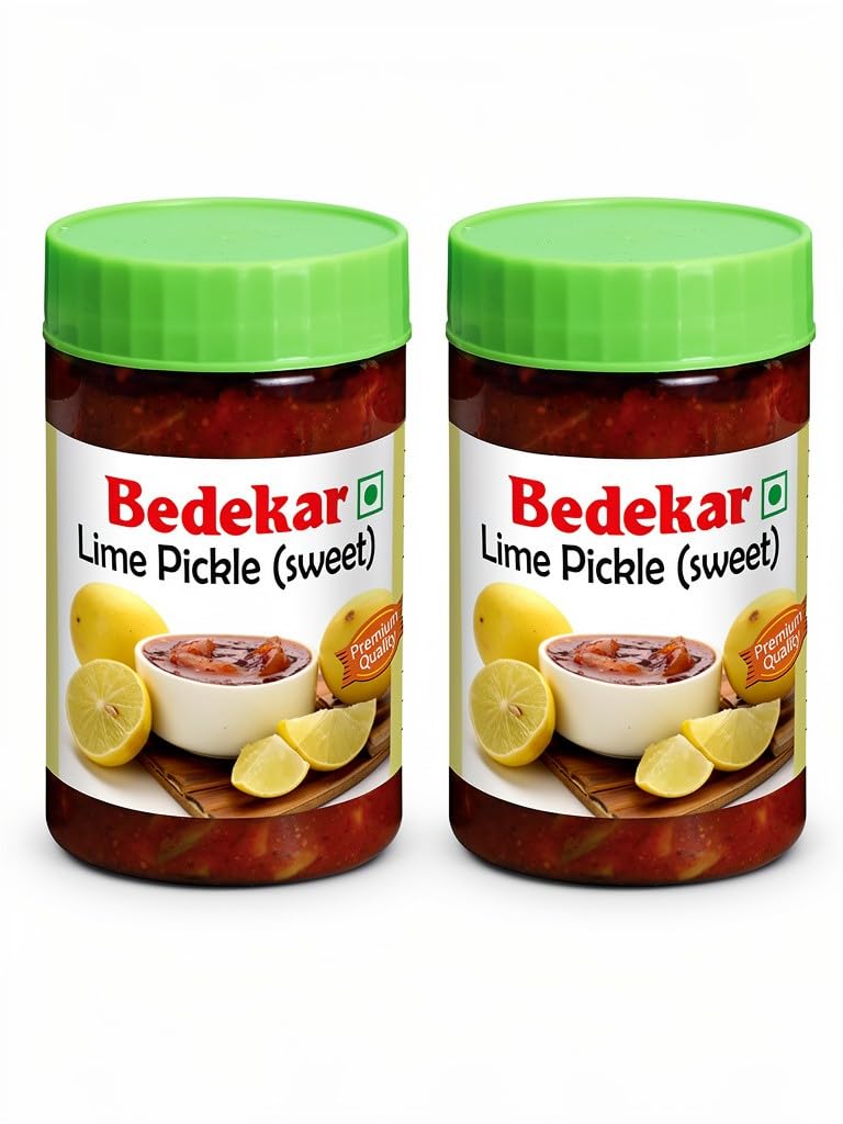 Bedekar Pickle Combo's – Mango, Mixed, Green Chilli, Lime, Sweet Lime Pickle | Traditional Indian Taste | A++ Grade, Choose any 2 x 200g PET Jar (Sweet Lime - 200g x 2 Pcs)-image-45