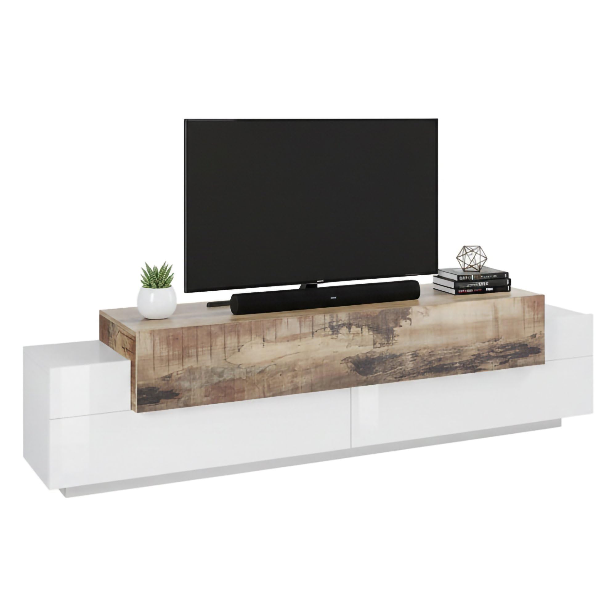 Mesa TV Dmora Teo - Sideboard Made in Italy 100% - Dettaglio