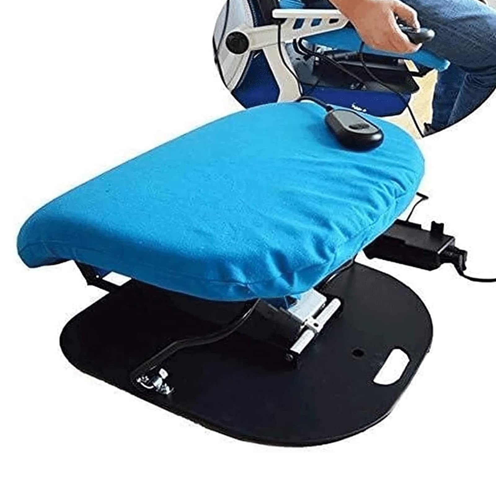 Elevador de asiento portátil, cojín de asistencia de elevación automática, funda antideslizante impermeable, cojín de silla fácil de levantar para personas mayores y discapacitados, soporta hasta 90