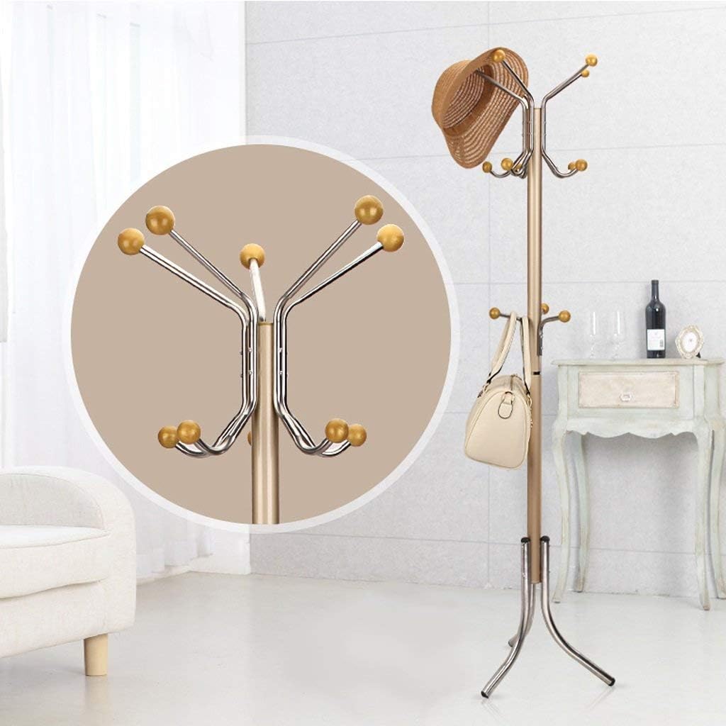 Coat Rack Coat Rack Hanger Hook up Coat Stand Rack Stainless Steel Simple Assembly Hangers Landing Creative Racks Coat Rack