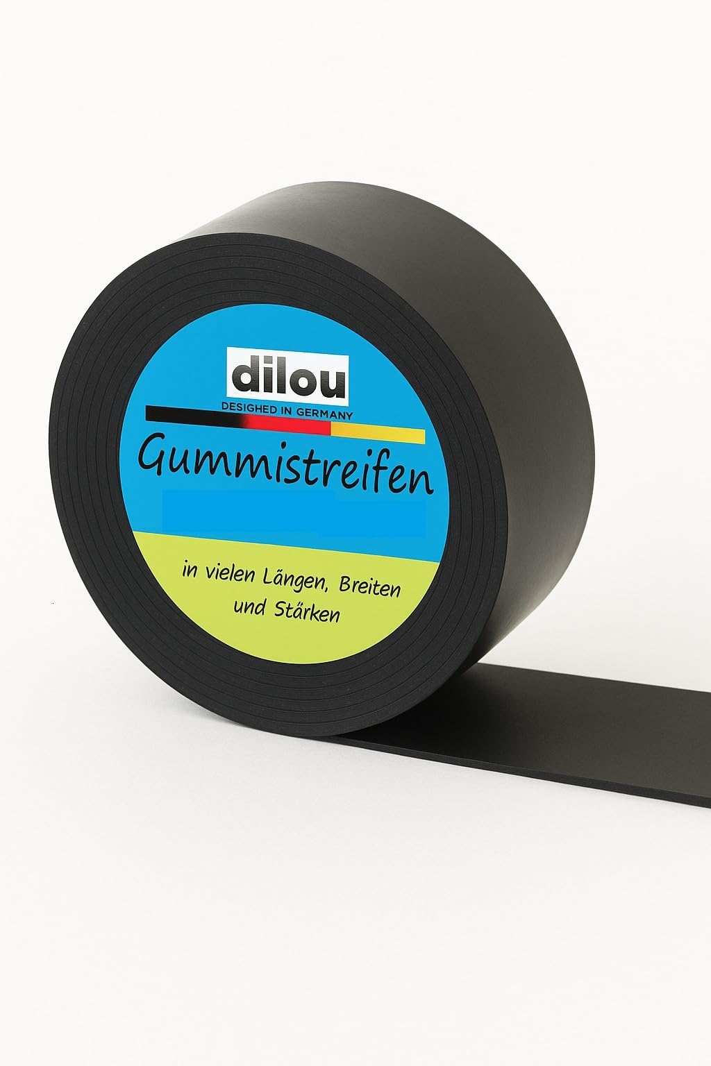 Gummistreifen Gummimatte Bodenbelag Vollgummi Hartgummi 15cm breit 5mm dick 1 bis 10m lang (9m)