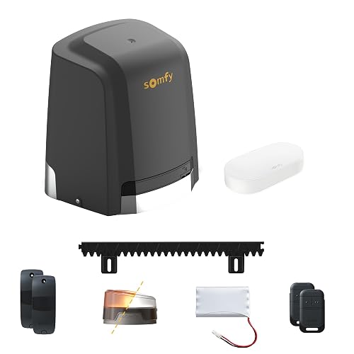 Somfy 1246286 - Motorisation Slidymoove 600 connecté pour portail coulissant,