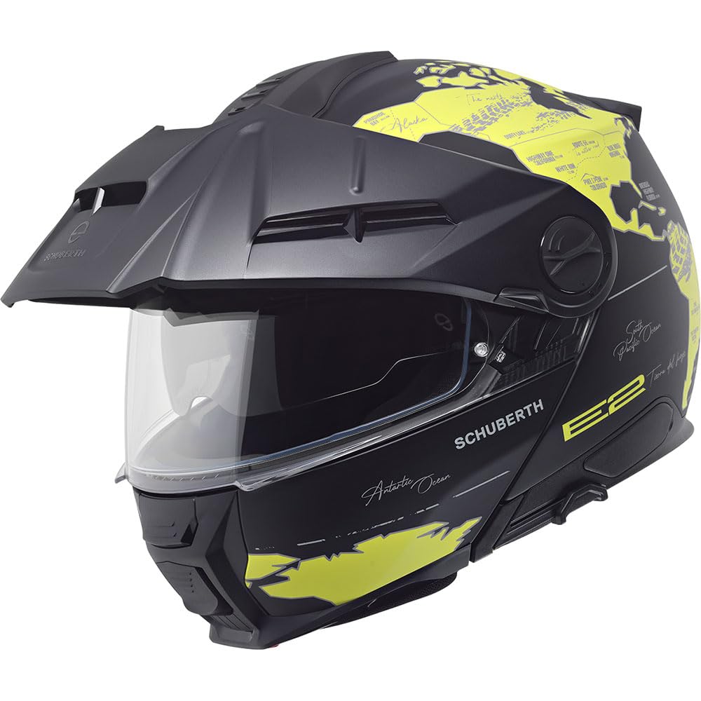 SCHUBERTH E2 Çene Açılır Motosiklet Kaskı-Atlas Yellow-57-M