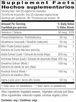 Bio Nutrition - Liver Wellness - 60 Vegetarian Capsules