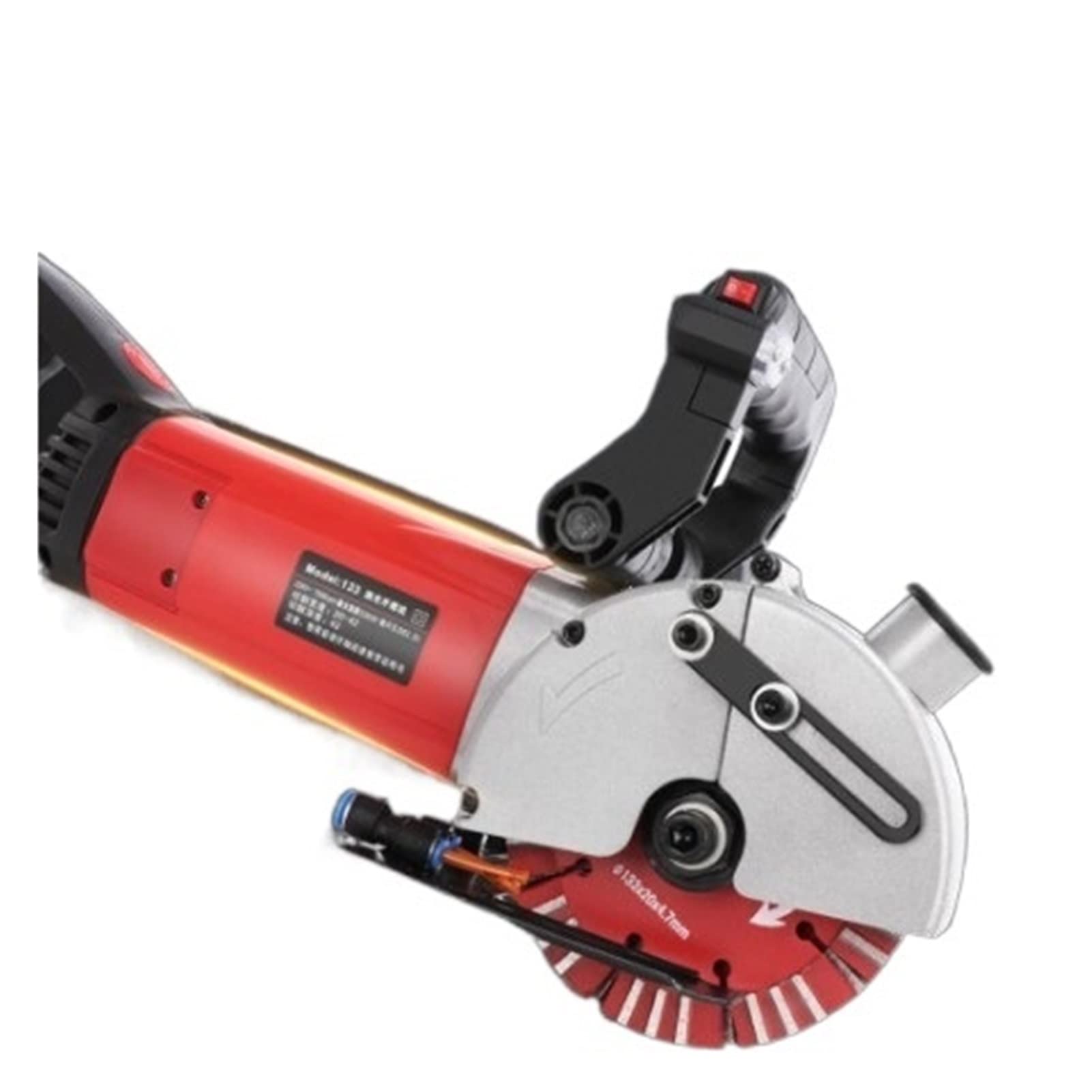 Rsgxlfqzvak One Color Wall Cutting Machine, Stock Wall Groove Cutting Machine 4000W 6500Rpm Electric Chaser 5X133mm Saw Blades Industrial Slot Brick Concrete Marble