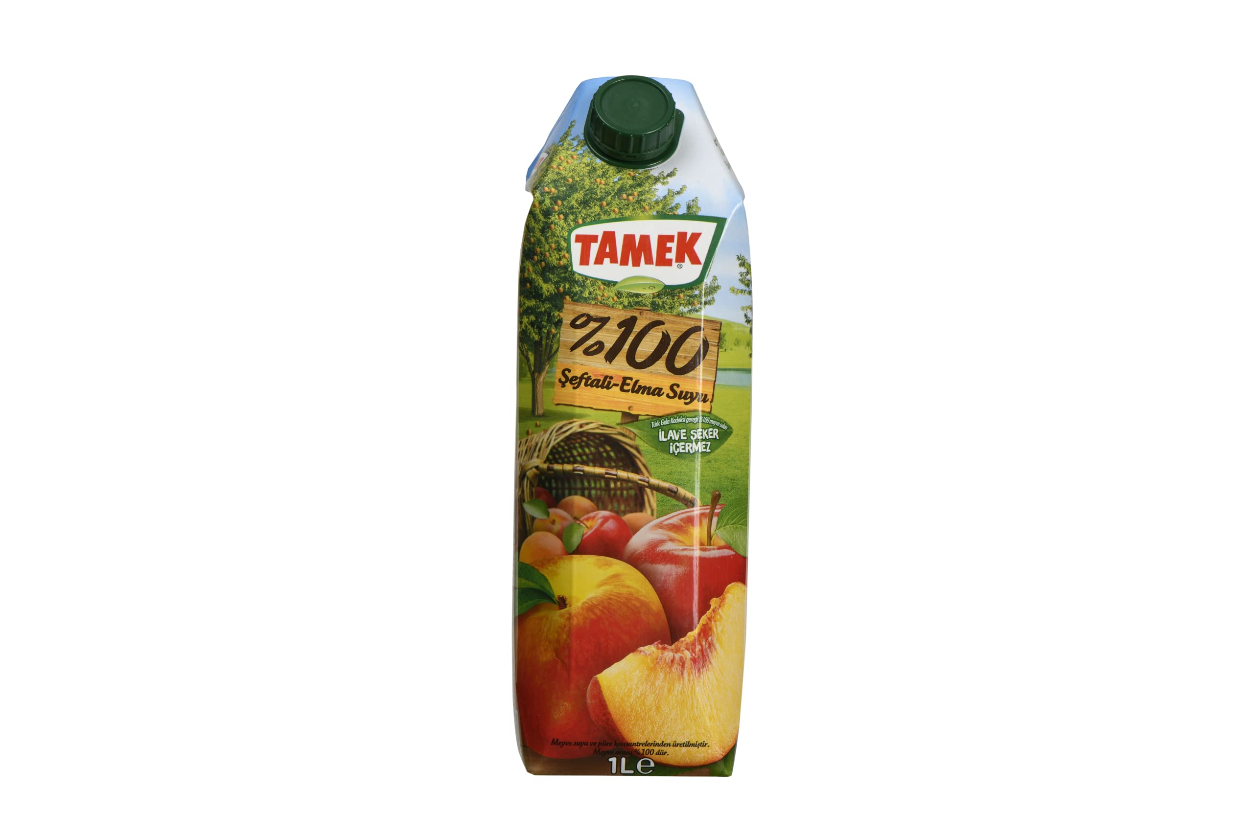 TAMEK GRUP GIDA ÜRETİM A.Ş. Tamek%100 Şeftali/Elma Cry, 1 L