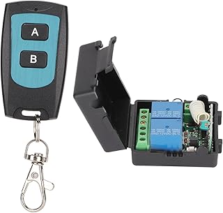 12V Remote Control Relay Switch, 433MHz Change Signal Output Method Transmitter and Receiver 433MHz Remote Control Relay AB Switches for Home Storage