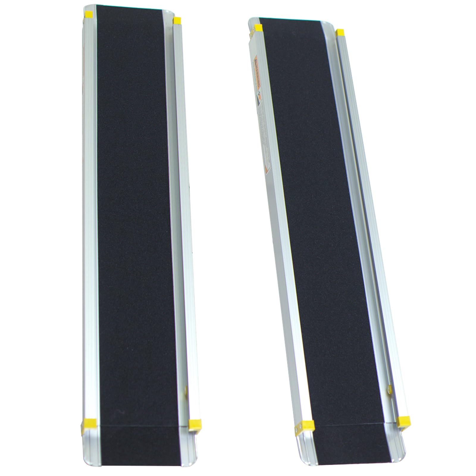 COSTWAY Set di 2 Rampa per Sedie a Rotelle in Alluminio, 3 Lunghezze, Rampa Telescopica Regolabile con Superficie Antiscivolo, con Serrature di Sicurezza, per Gradini Fino a 61 cm (121,5-212,5 cm)