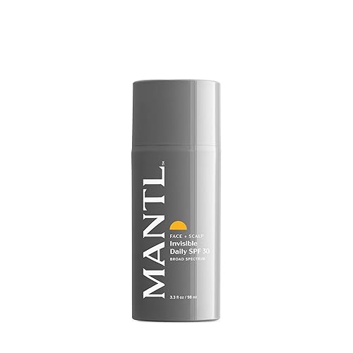 MANTL I Invisible Daily SPF 30 Protector solar de amplio espectro I Face Fórmula sin brillo sin rayas hidratante SPF I 90 días