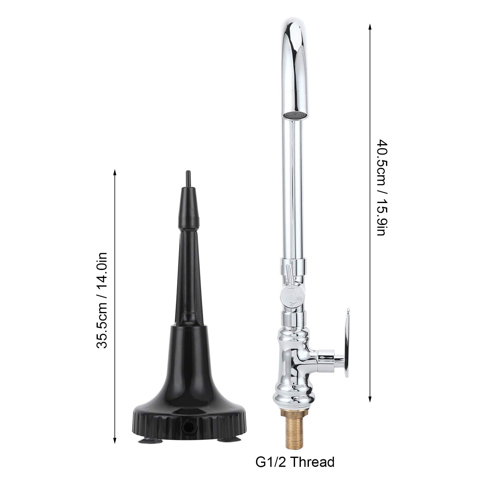 G1/2 Pointed Cup Rinser Cleaner, Essential Equipment for Bars and Coffee Shops, Suitable for Various Cup Sizes and Easy to Use