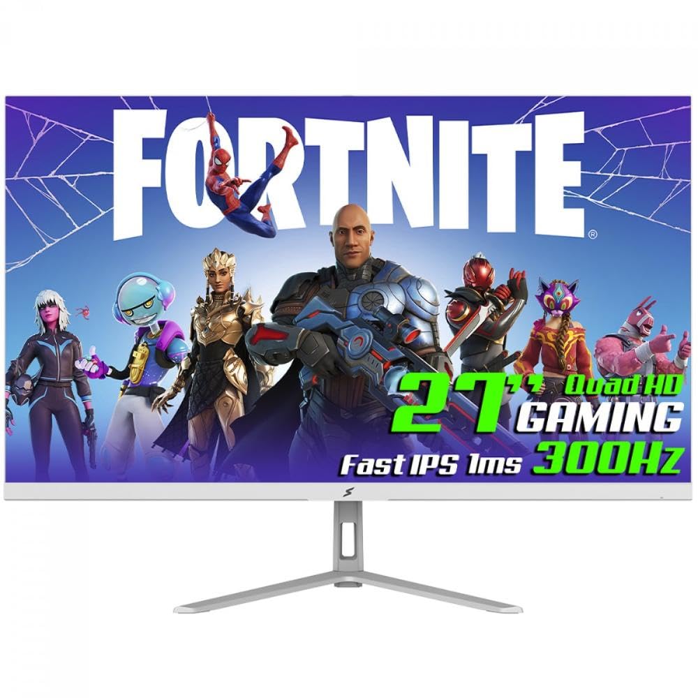 Monitor Gamer Superframe Crystal, 27 Pol, Rgb, Quad Hd, Fast Ips, 1ms, 300hz, Freesync/g-sync, Hdmi/dp, Branco, Sfctfw-27300-qhd-pro