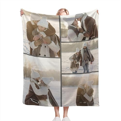 Vista 20 de Manta personalizada con texto fotográfico, manta de imagen personalizada para bebé, madre, padre, adultos, amigos, amantes, regalo personalizado
