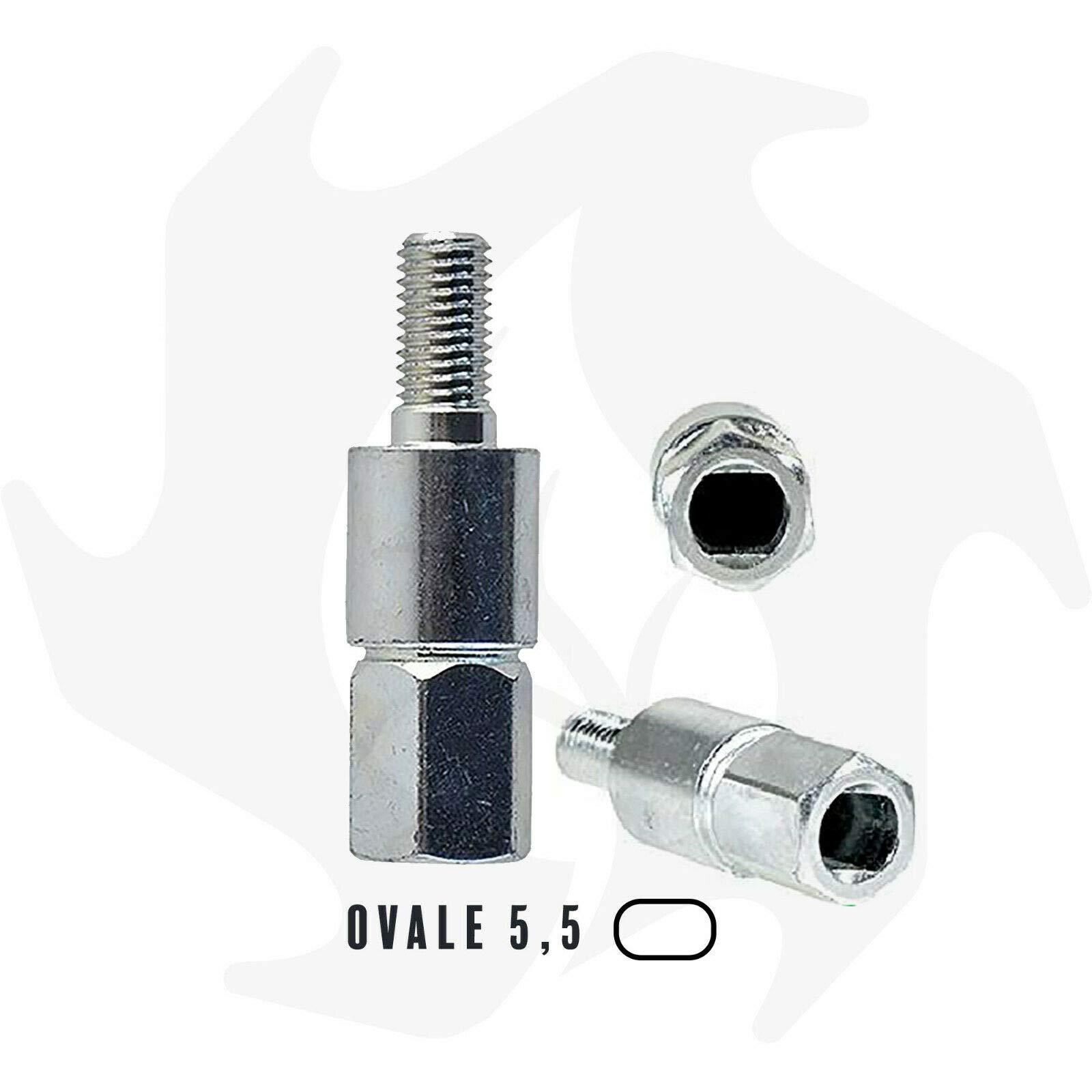 COPPIA CONICA UNIVERSALE DECESPUGLIATORE BAZARGIUSTO TESTINA RICAMBIO PROFESSIONALE (ovale 5,5)